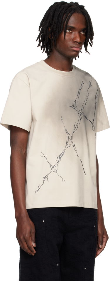 Tričko HELIOT EMIL HELIOT EMIL Fluxus Graphic T-Shirt Béžová | PRESS25_M_09_129_ST18, 1