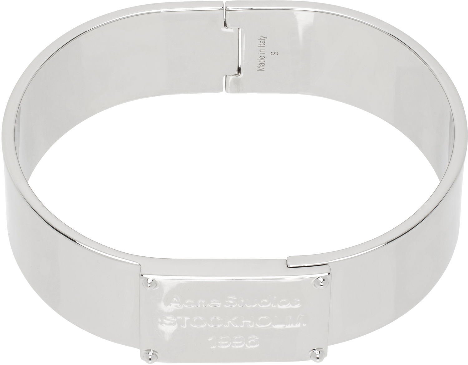 Náramok Acne Studios Acne Studios Engraved Logo Bracelet Metalická | C50455-, 0