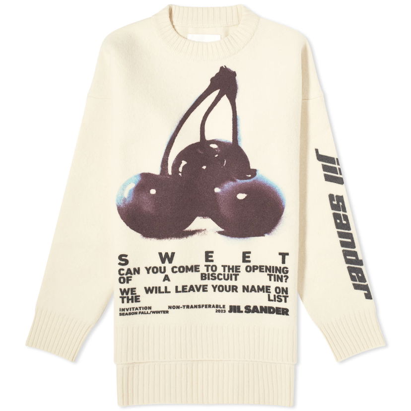 Sveter Jil Sander Cherry Knitted Jumper Béžová | J03GP0130-196