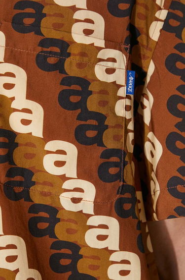 Košeľa Awake NY Awake NY A Print Camp Relaxed Shirt Hnedá | SP24.TP005, 5