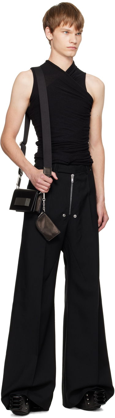 Nohavice Rick Owens Rick Owens Concordians Wide Bela Tailored Trousers Čierna | RU02E1354 WGP, 4