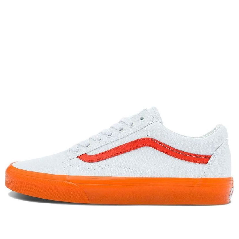Tenisky a topánky Vans Old Skool With Orange Side Stripe Biela | VN0000SBZ34