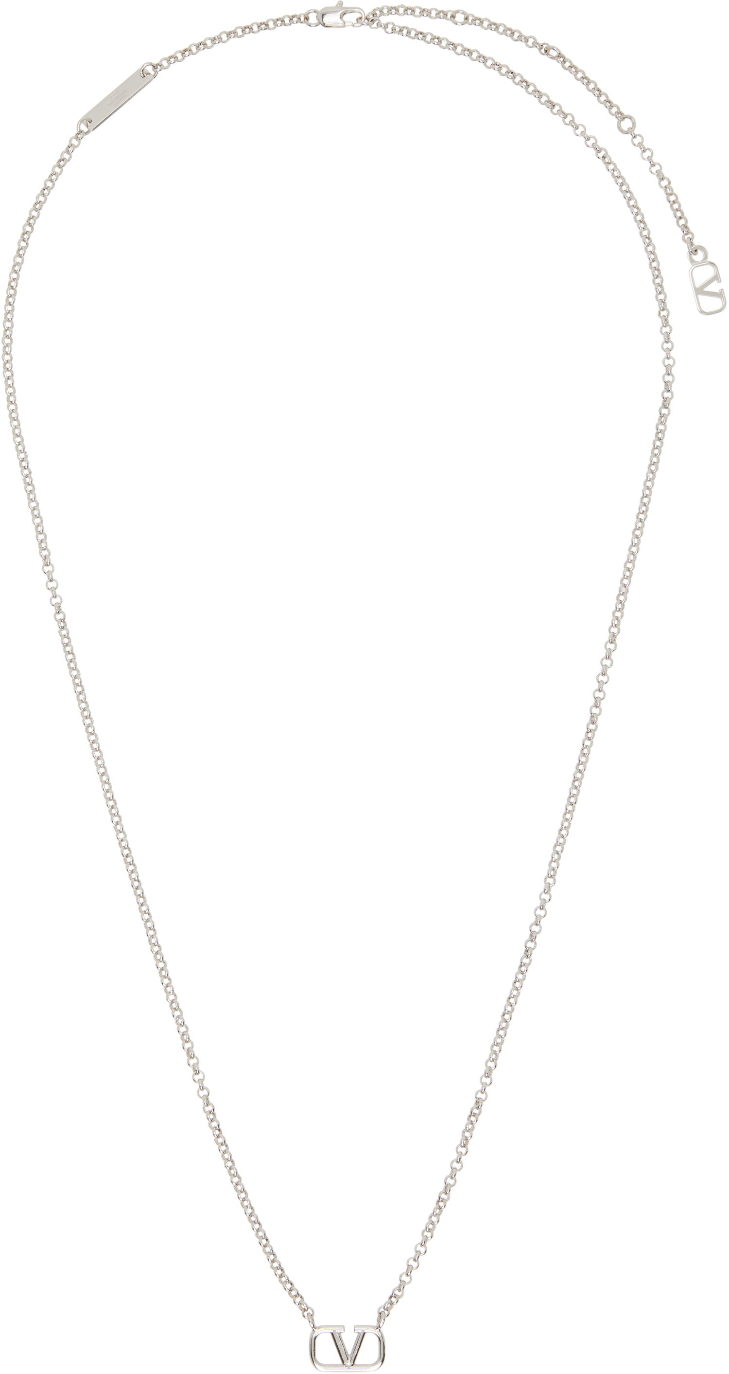 Náhrdelník Valentino Metal Chain VLogo Signature Necklace Metalická | 6Y2J0N96MET, 0