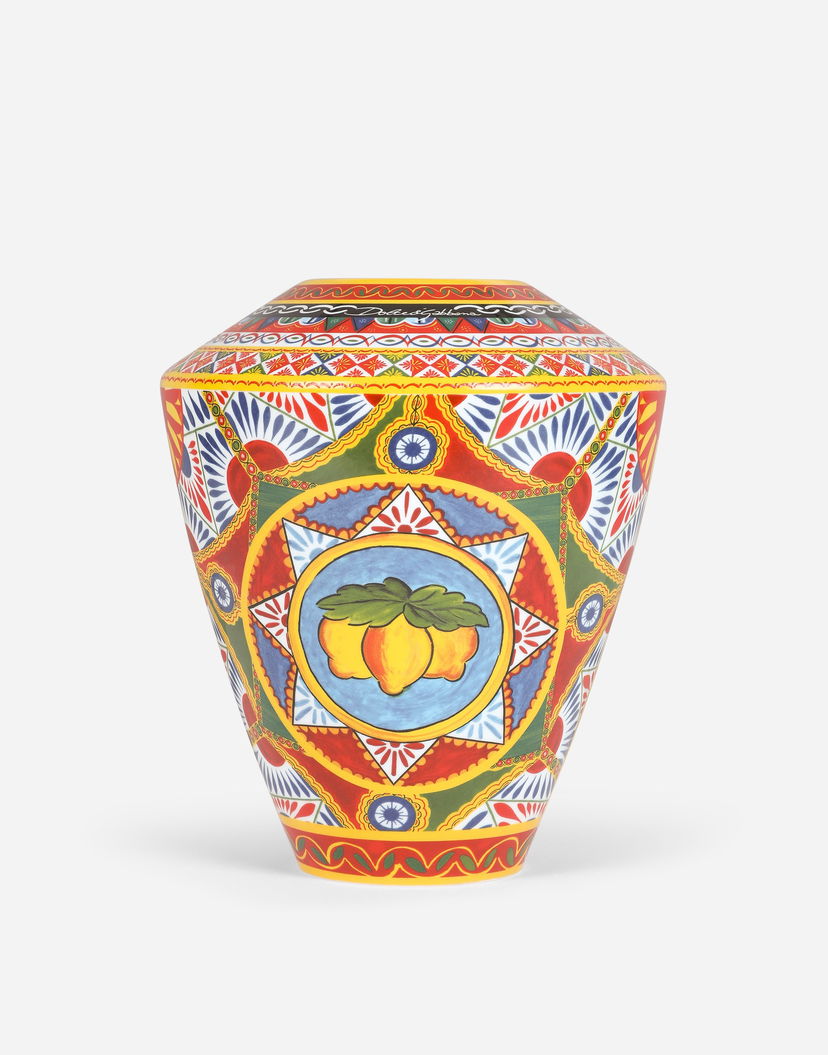 Home decor Dolce & Gabbana Dolce & Gabbana Large Amphora Porcelain Vase Rôznofarebný | TCC198TCAMVUC067