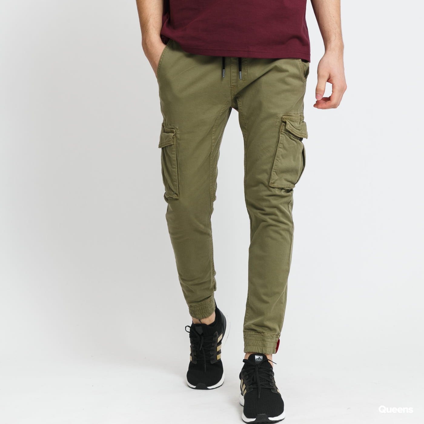 Cargo nohavice Alpha Industries Cargo Pants Cotton Twill Jogger Zelené | 116202 11, 0