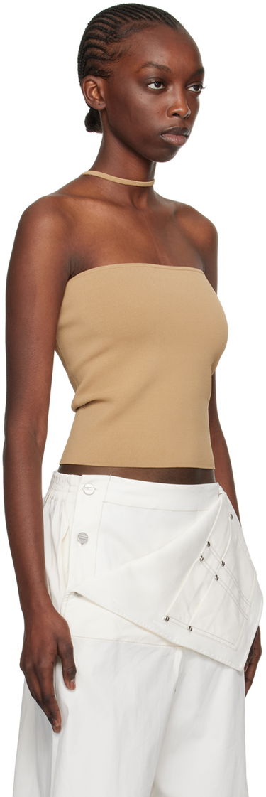Tielko Dion Lee Dion Lee Reverse Halter Tank Top Béžová | C7272SS24, 1