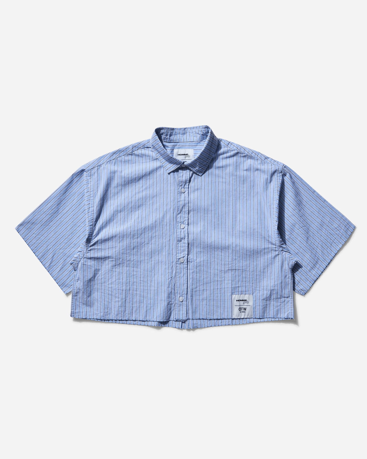 Košeľa Vans HommeGirls Cropped Striped Shirt Modrá | VN000NTBEM91, 1