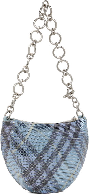 Taška cez rameno Burberry Burberry Chainmail Shoulder Bag Modrá | 8108398, 2