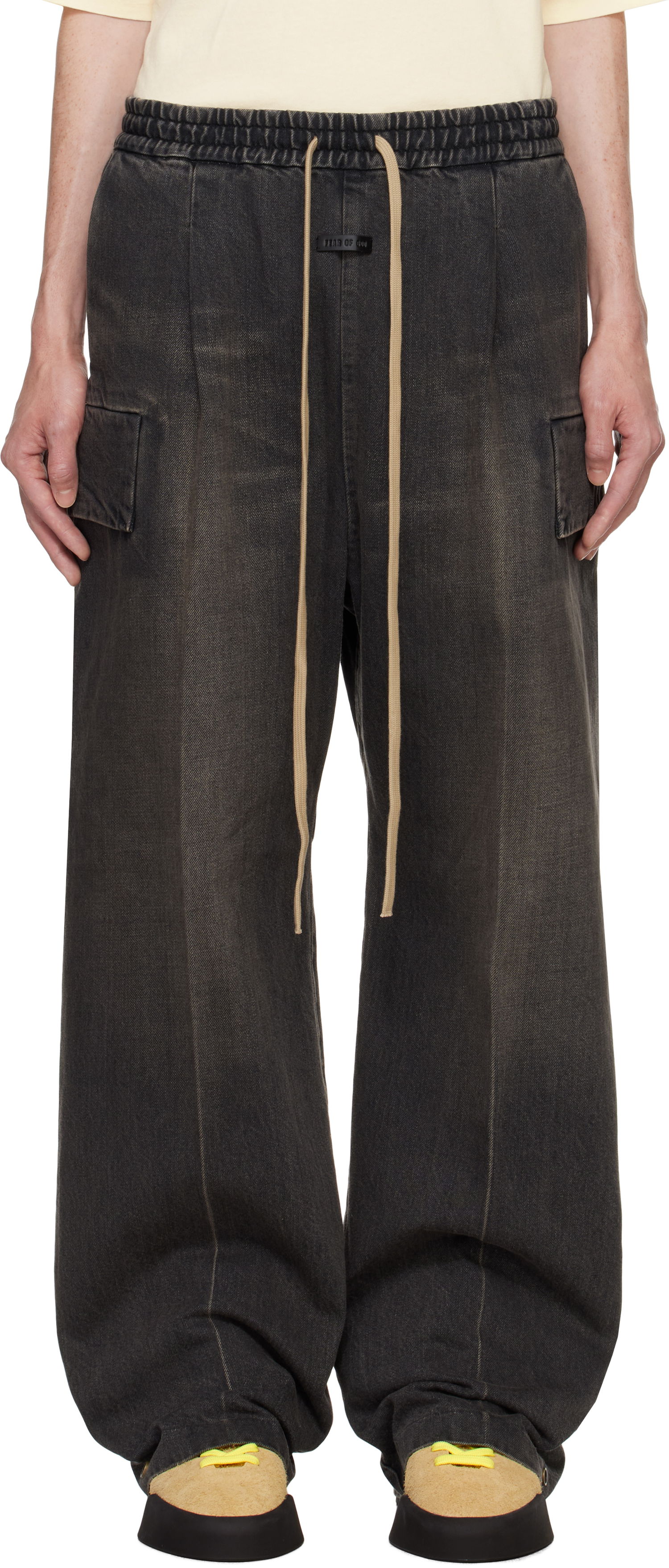 Cargo nohavice Fear of God Wide-Leg Cargo Pants Čierna | FG24FW40-2010DNM, 0