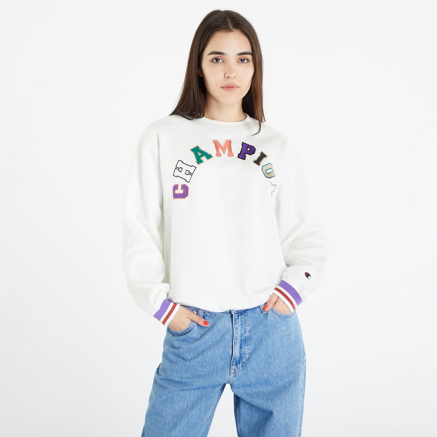Mikina Champion Crewneck Sweatshirt White Biela | 116633 CHA WW033, 0