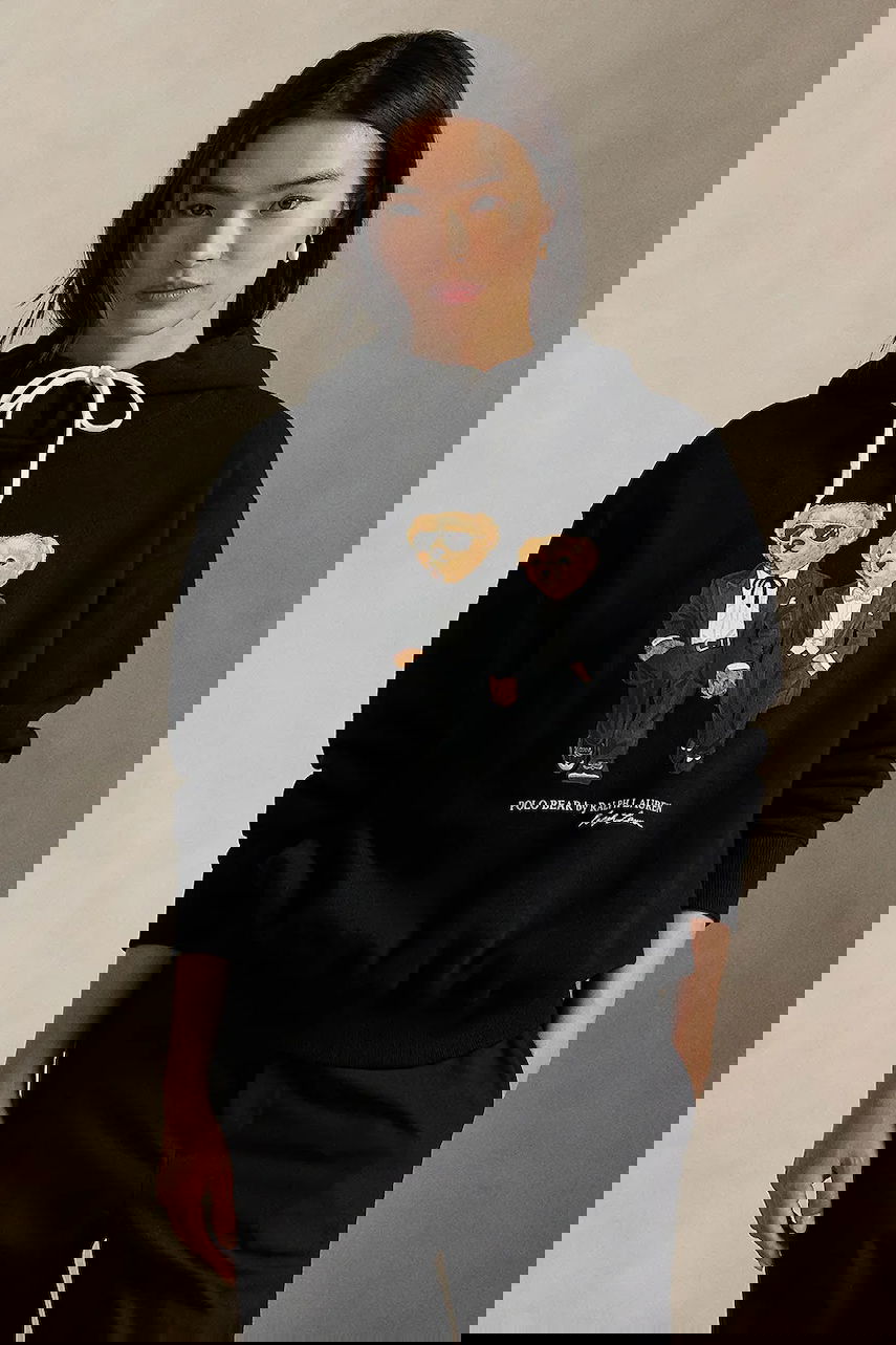 Mikina Polo by Ralph Lauren Polo Bear Printed Hooded Sweatshirt Čierna | 211A87106, 0