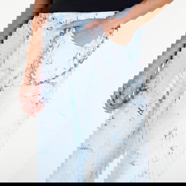 Džínsy HERON PRESTON Overdyed Spray Canvas Carpenter Jeans Modrá | HMCA027F22FAB0034500, 2