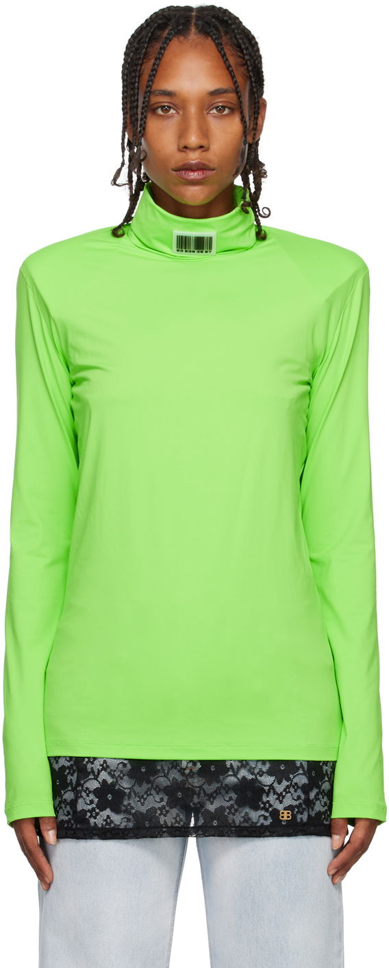 Sveter VETEMENTS Turtleneck Long Sleeve Top Zelené | VL14TO300E, 0