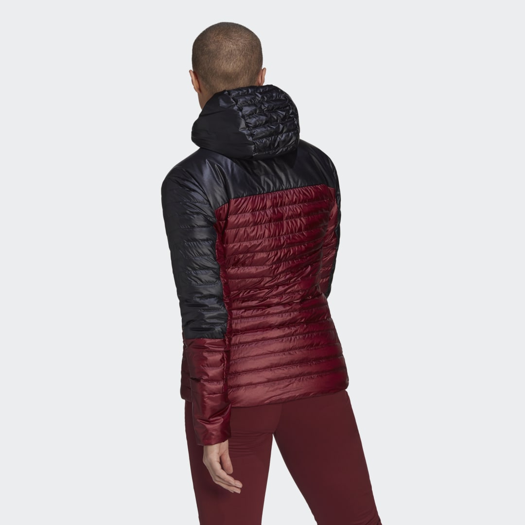 Prešívaná bunda adidas Originals Techrock Year-Round Down Hooded Jacket Vínová | H55934, 1
