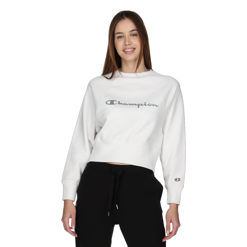 Mikina Champion Cropped Raglan Sleeve Sweatshirt Biela | CHA241F609-10