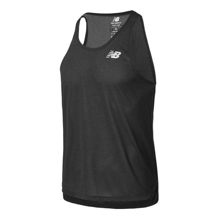 Tielko New Balance Essentials Logo Running Tank Top Čierna | AMT21260-BK, 0