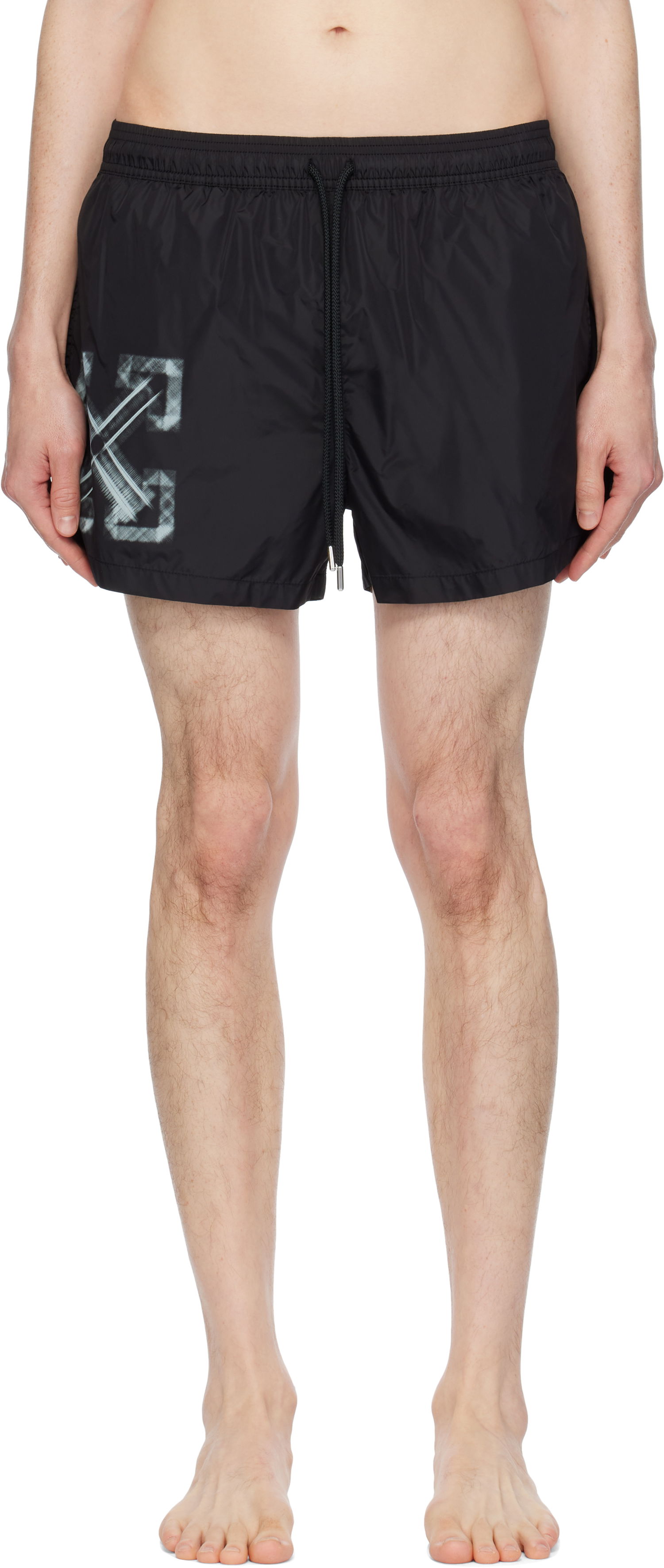 Plavky Off-White Off-White Vibe Arrow Swim Shorts Čierna | OMFD014S25FAB0041041, 0