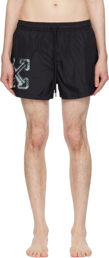 Plavky Off-White Off-White Vibe Arrow Swim Shorts Čierna | OMFD014S25FAB0041041, 0