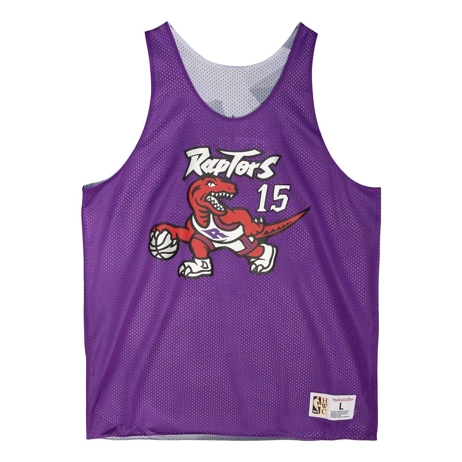 Tielko Mitchell & Ness Raptors Basketball Jersey Fialová | TMTK3208-TRAYYVCAPURP, 0