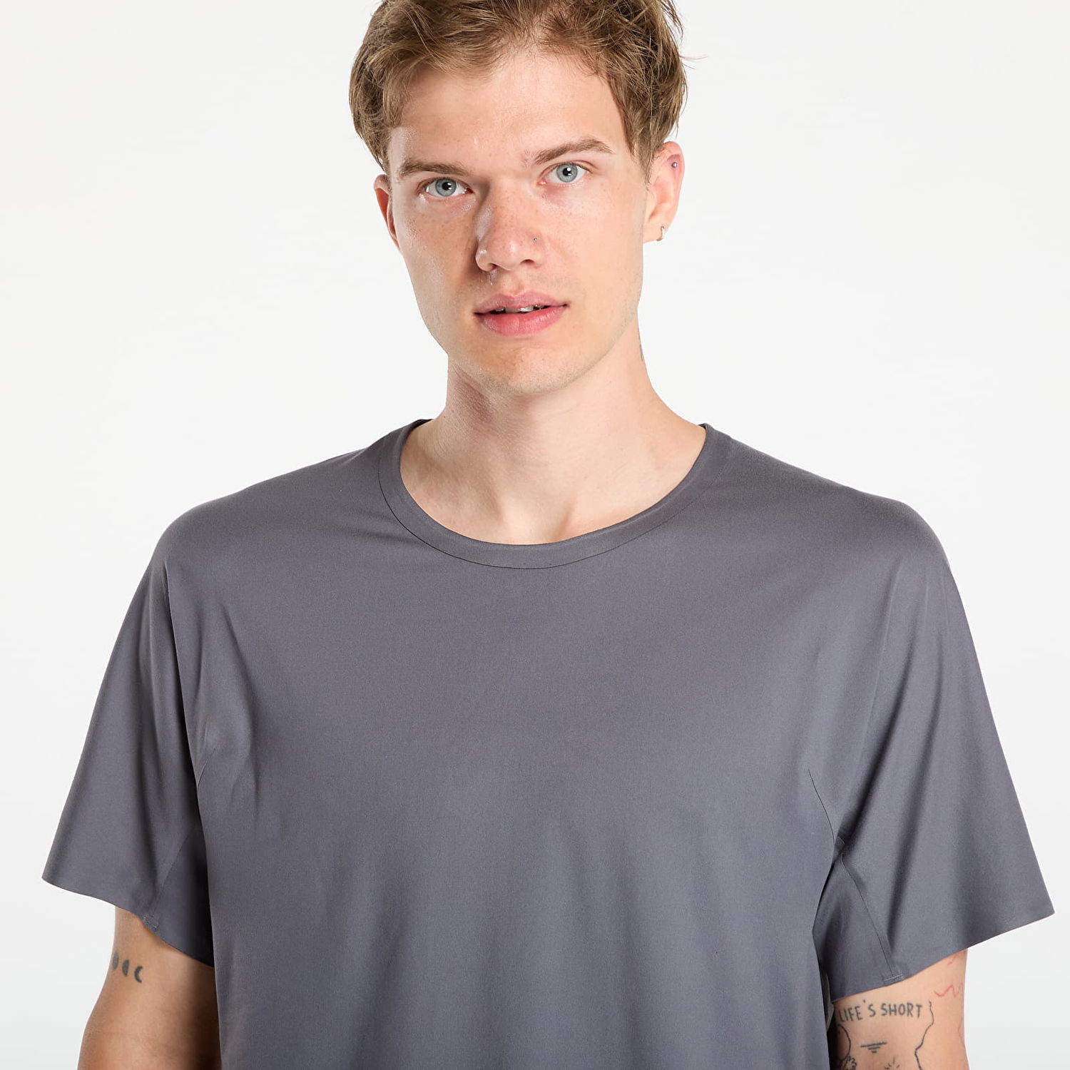 Tričko Y-3 Run Ss Tee Granite M Šedá | KB2330, 1