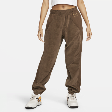 Tepláky Nike Corduroy High-Waisted Fleece Pants Hnedá | DQ6926-259, 0