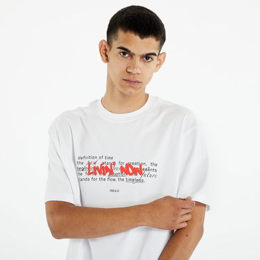 Tričko PREACH Relaxed Livin Now T-shirt Biela | 206302 1, 3