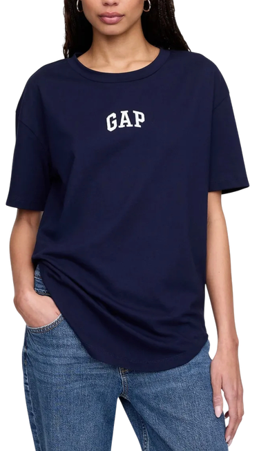 Tričko GAP T-Shirt GAP Logo Boyfriend Navy | 407990-07, 0