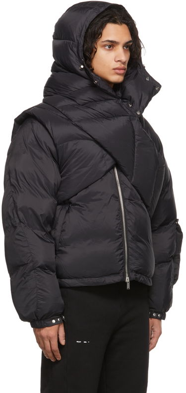 Prešívaná bunda HELIOT EMIL Heliot Emil Down Scarf Puffer Jacket Čierna | AW21_M_02_017_P11_BLK01, 1