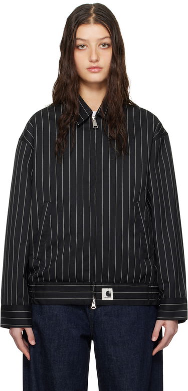 Bomber bunda Carhartt WIP Carhartt WIP Seaton Pinstripe Jacket Čierna | I034449 2MBXX, 0