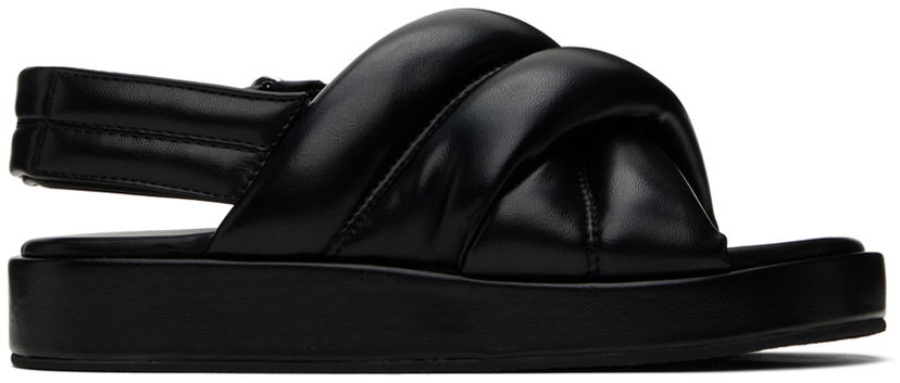 Šaty STAND STUDIO Stand Studio Spencer Padded Slingback Sandals Čierna | 62249-8250