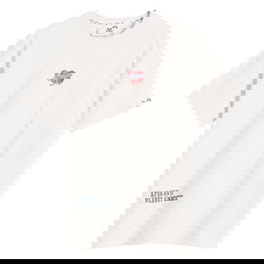 Tričko AAPE by A Bathing Ape AAPE Hip Hop Heart T-Shirt Biela | AAPTEM1624XA-WH2, 0