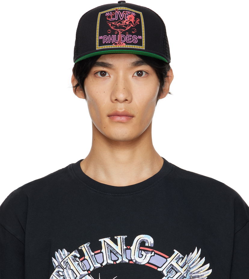 Šiltovka Rhude Rhude 'Live Rhudes' Trucker Hat Čierna | RHPF25HA01747