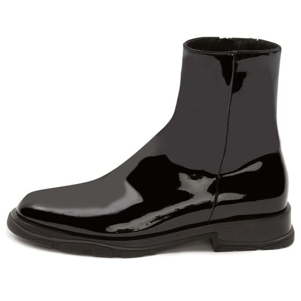 Tenisky a topánky Alexander McQueen Alexander McQueen Patent-leather Ankle Boots Čierna | 682816WIA391000