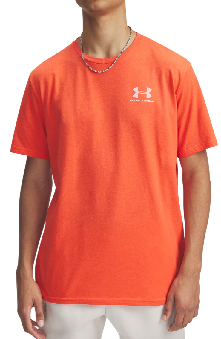 Tričko Under Armour Sportstyle Left Chest Short Sleeve T-Shirt Oranžová | 1326799-847, 0