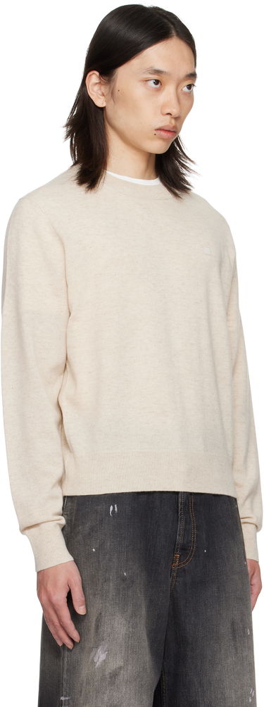 Sveter Acne Studios Acne Studios Crewneck Sweater Béžová | C60115-, 1