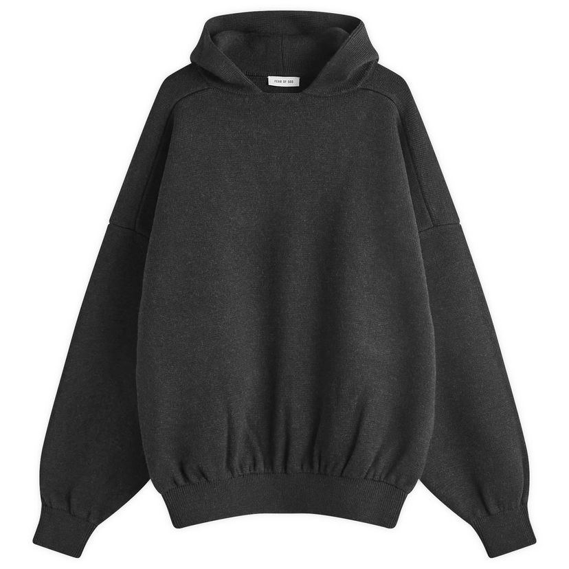 Mikina Fear of God Boucle Knitted Hoodie Čierna | FG24FW20-7121MER-973