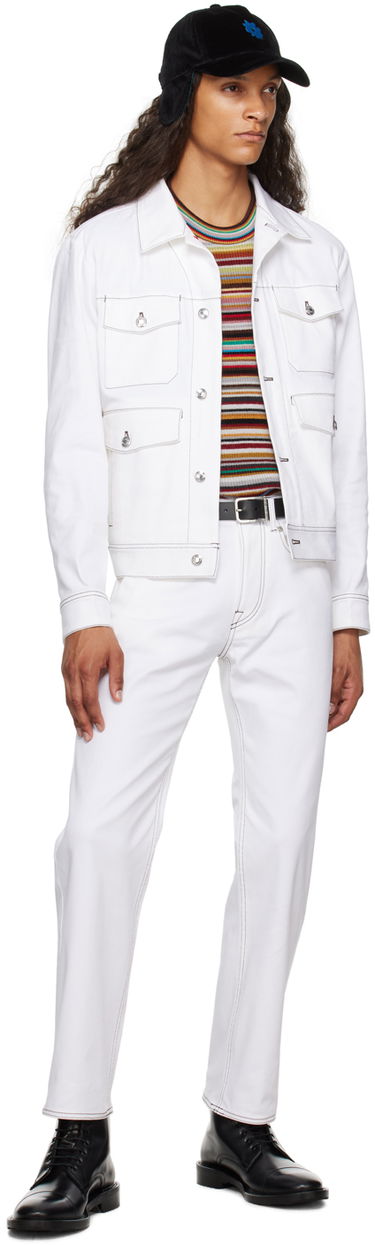 Bunda Paul Smith Paul Smith Western Denim Jacket Biela | M1R-530Y-L02116-01, 3