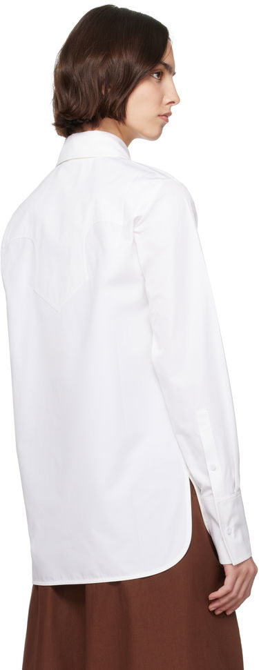 Košeľa Jil Sander Jil Sander Cotton Poplin Tie Shirt Biela | J03DL0196_J45002, 2