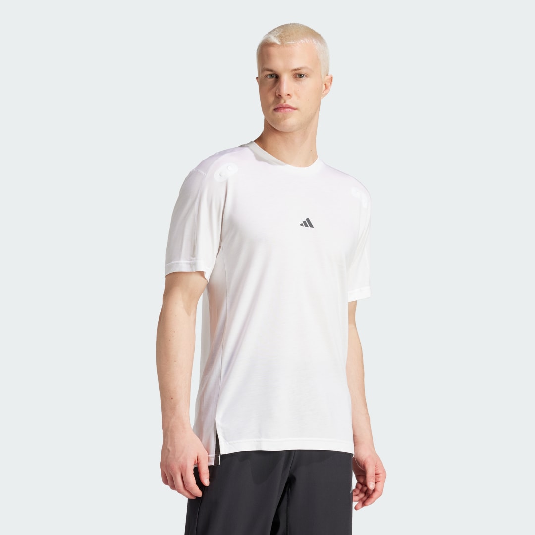Tričko adidas Performance Premium Training Yoga T-Shirt Biela | IL7138, 0