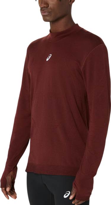 Tričko Asics ROAD WINTER SEAMLESS Long Sleeve Top Vínová | 2011d360-200, 2