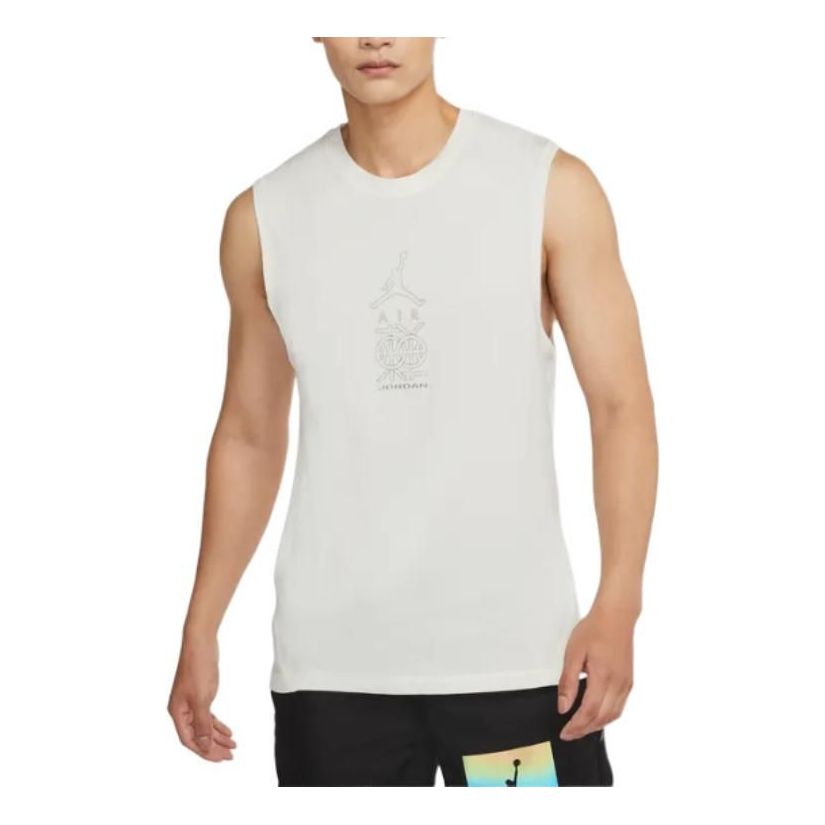 Tielko Jordan Jordan Dongdan Logo Sleeveless Training Vest Biela | DV6277-133