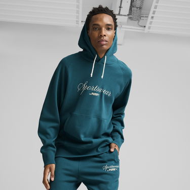 Mikina Puma CLASSICS+ Relaxed Hoodie Zelené | 626722_22, 0