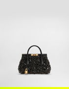 Dolce & Gabbana Mini Marlene Iguana-Print Calfskin Handbag