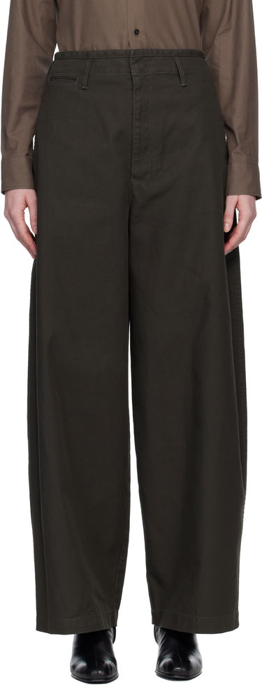 Nohavice LEMAIRE Wide-Leg Chino Trousers Hnedá | PA1218 LF1452, 0
