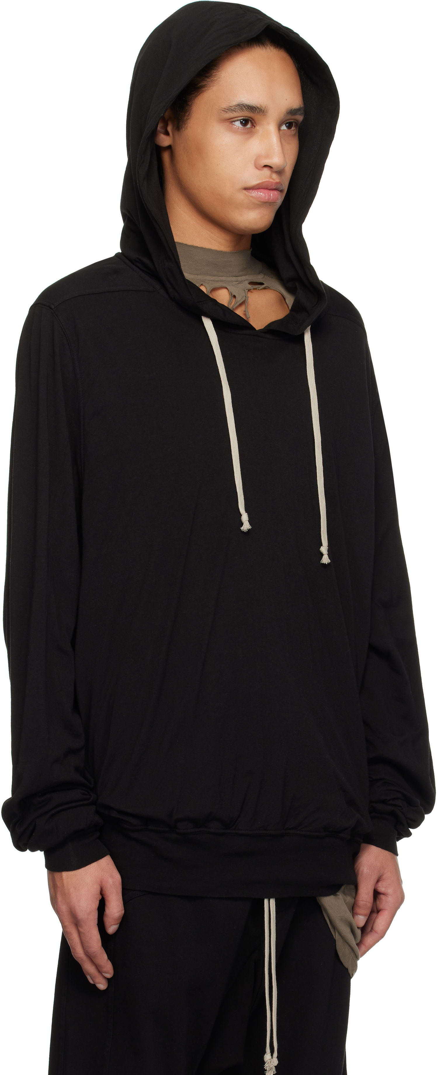 Mikina Rick Owens Rick Owens DRKSHDW Hollywood Oversized Hoodie Čierna | DU01E3262 BHDB, 1
