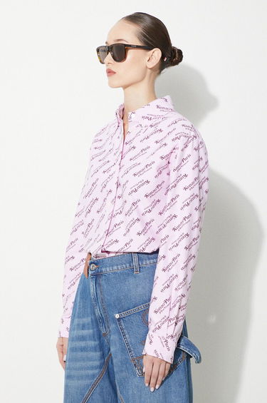 Košeľa KENZO Kenzo Printed Slim Fit Shirt Ružová | FE52CH0879D2.30, 3