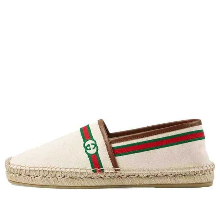 Tenisky a topánky Gucci Embroidered Espadrilles 'Interlocking G' Biela | 646216-F6LZO-9099, 0