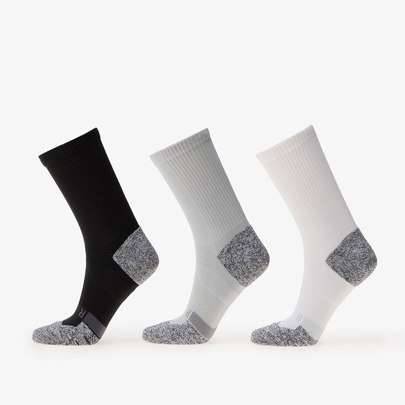 Ponožky Under Armour AD Pro Mid Socks 3-Pack Black Rôznofarebný | 1387048-001