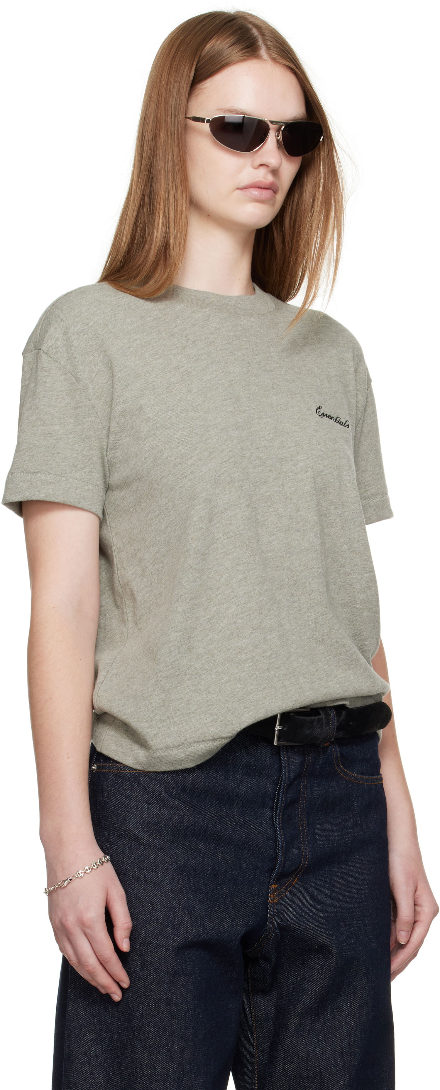 Tričko Fear of God Fear of God ESSENTIALS Classic Fit T-Shirt Šedá | 125SP255865FW, 1