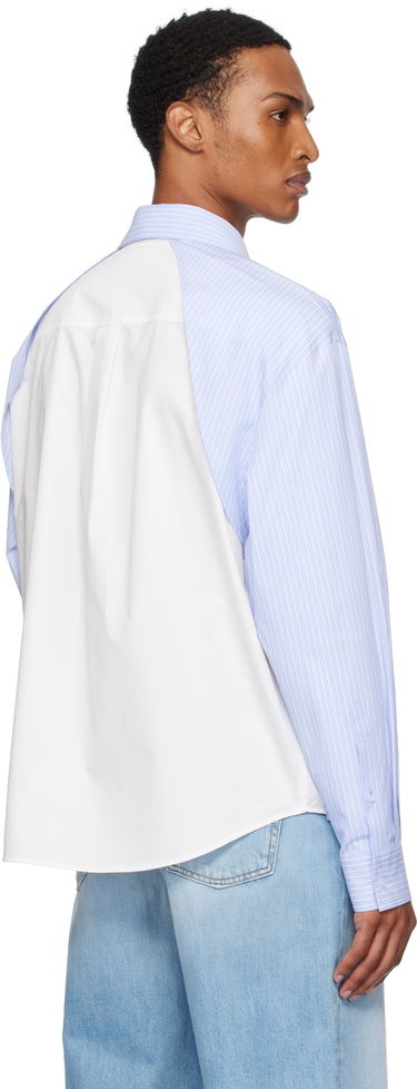 Košeľa We11done We11done Striped Layered Shirt Modrá | WD-SH2-25-182-M-BL, 2